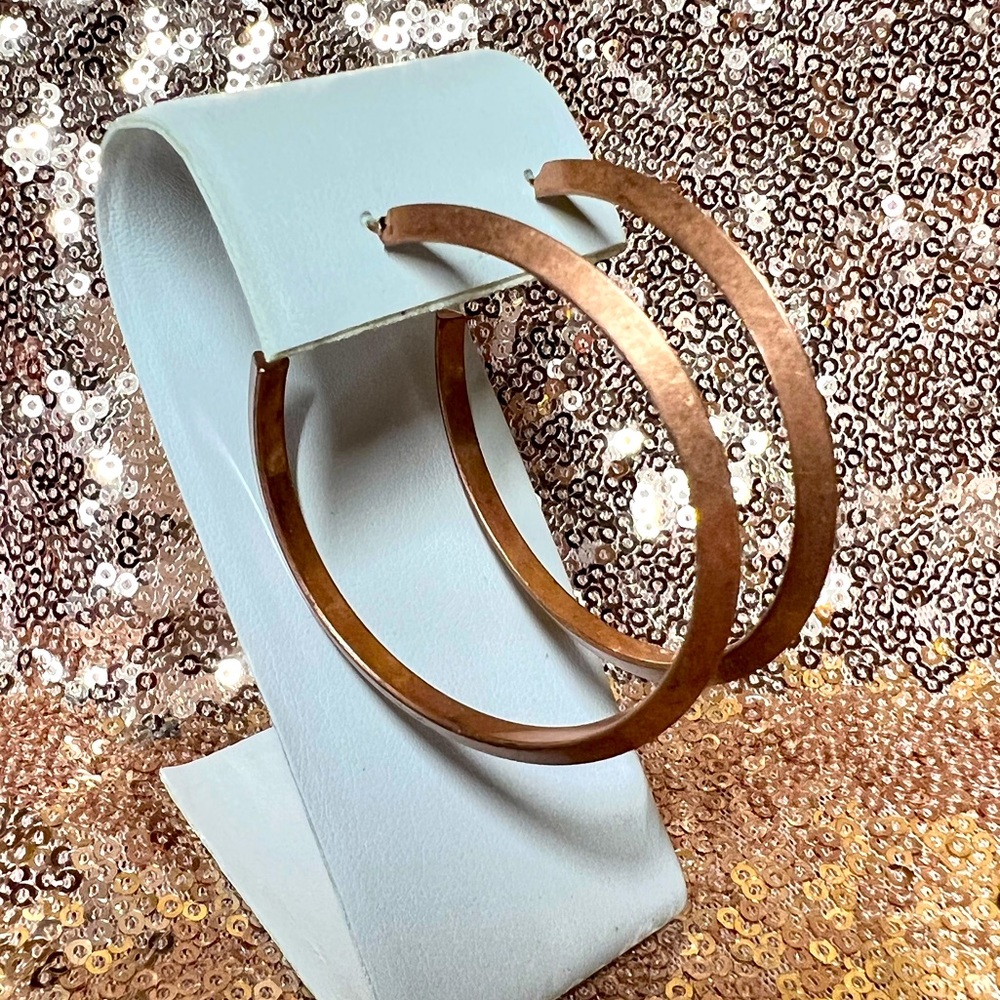 Bronze Hoop Earrings